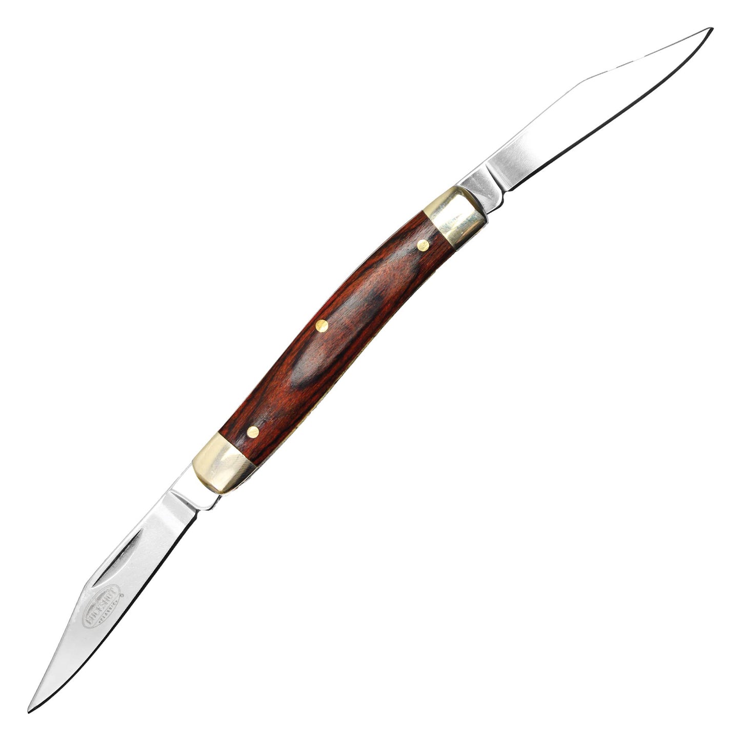 Classic 2-Blade Folding Pocket Knife (Wood)