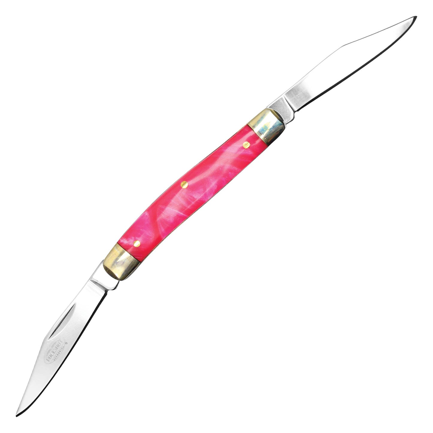 Classic 2-Blade Folding Pocket Knife (Pink)