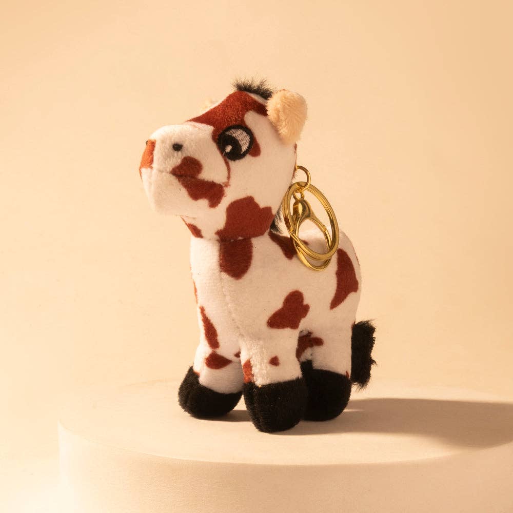 Myra - Little Pinto Bag Charm (Ivory Spot) S-14698