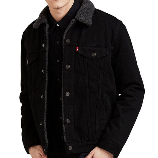 Levi's Men - Sherpa Lined Jacket (Black) 163650054