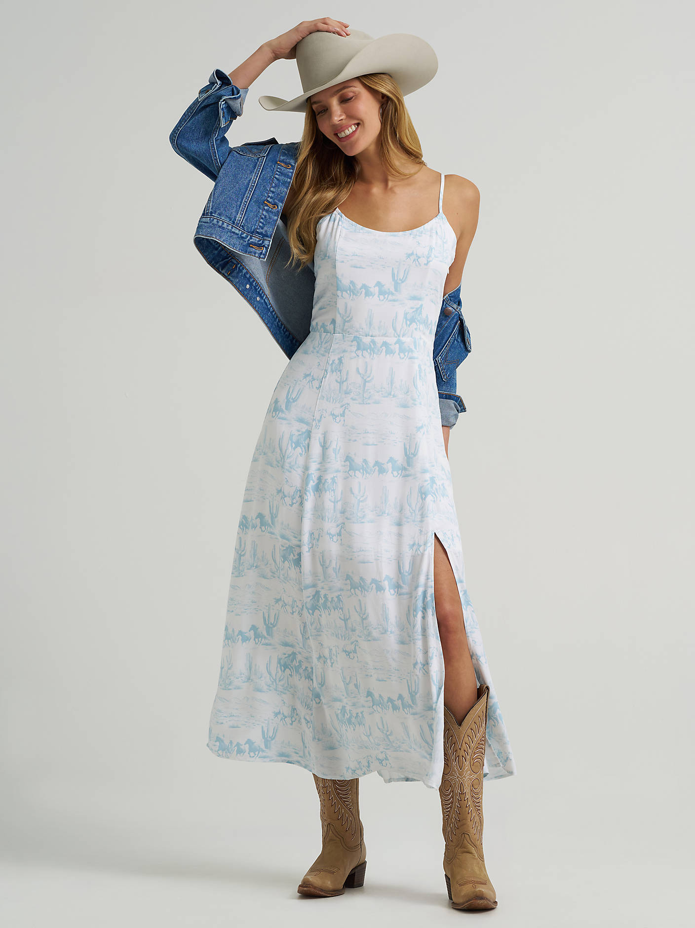 Wrangler Women - Western Tank Maxi Dress (Country Toile) 112375239