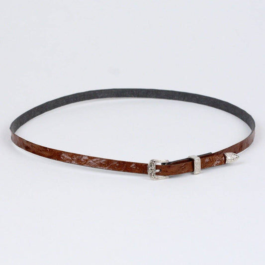 Ostrich Print Hat Band (Cafe)