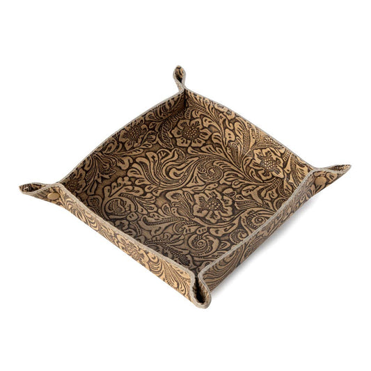 Myra - Copperwind Leather Tray (Antique Brown) S-14869