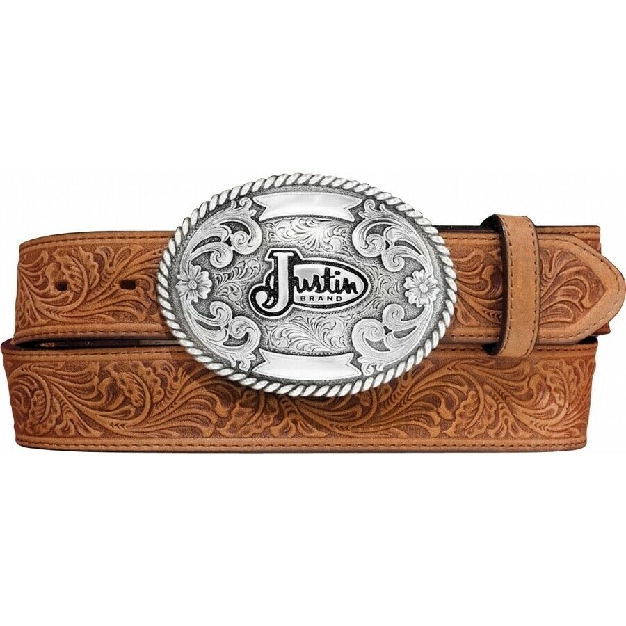 Justin Men - Western Trophy Belt (Tan) 242CG