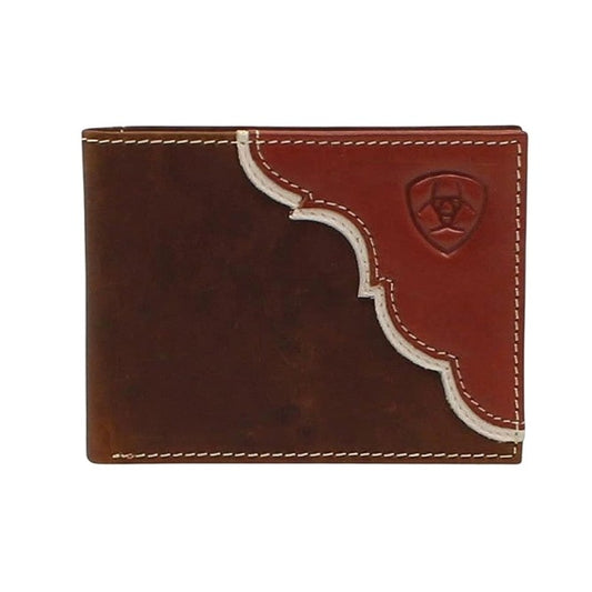 Ariat - Bi-Fold Wallet (Two Tone Shield Logo Tan) A3547908