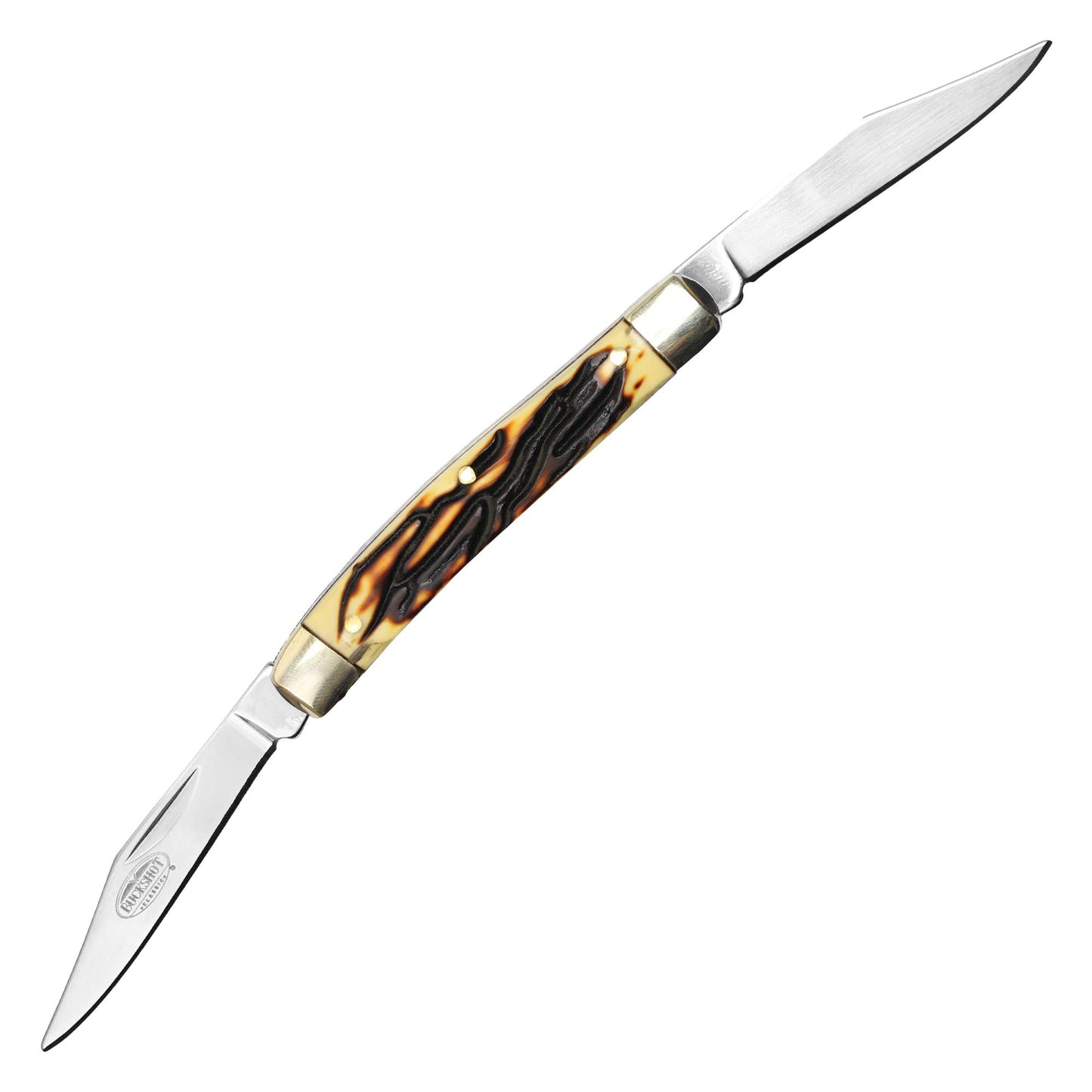 Classic 2-Blade Folding Pocket Knife (Bone)