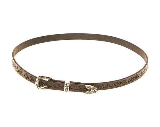 Embossed Western Hat Band (Floral)