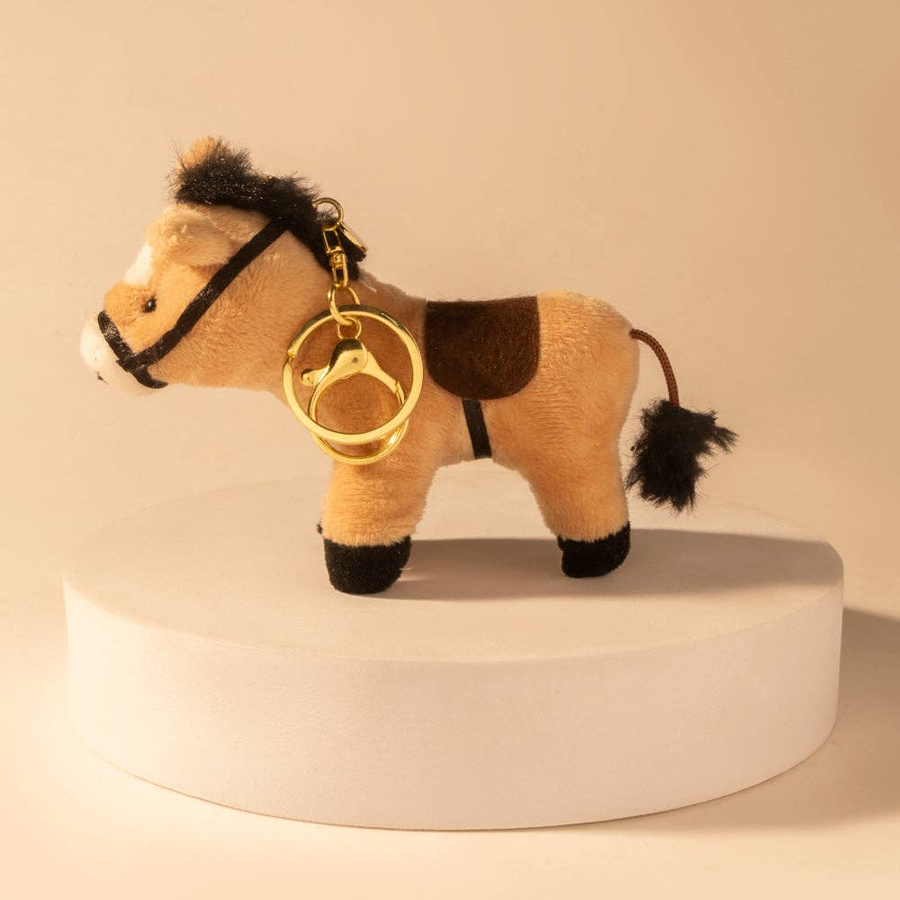 Myra - Golden Gallop Bag Charm (Caramel Tan) S-14697