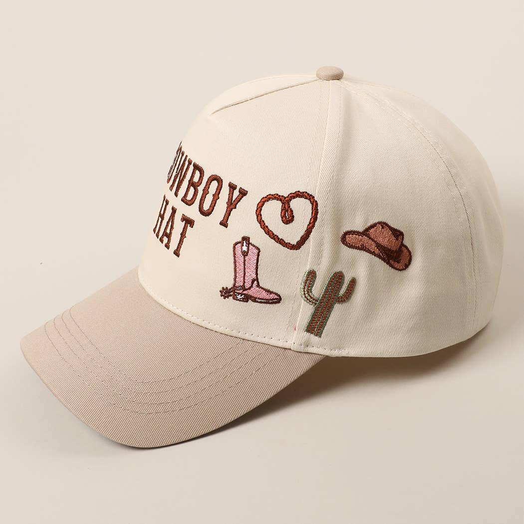 Cowboy Hat Cap (Beige)