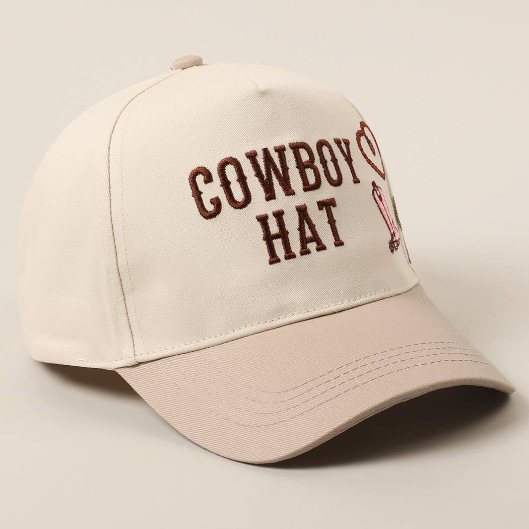 Cowboy Hat Cap (Beige)