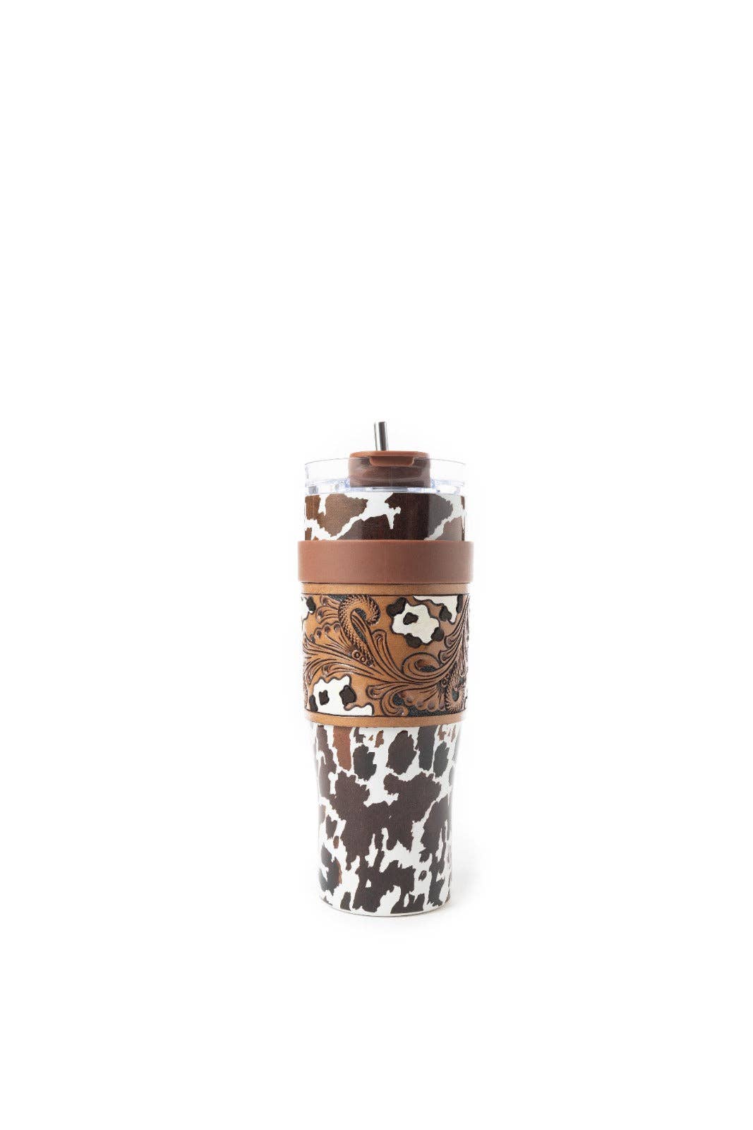 Myra - Wide Wyoming Tumbler (Brown/White) S-12053