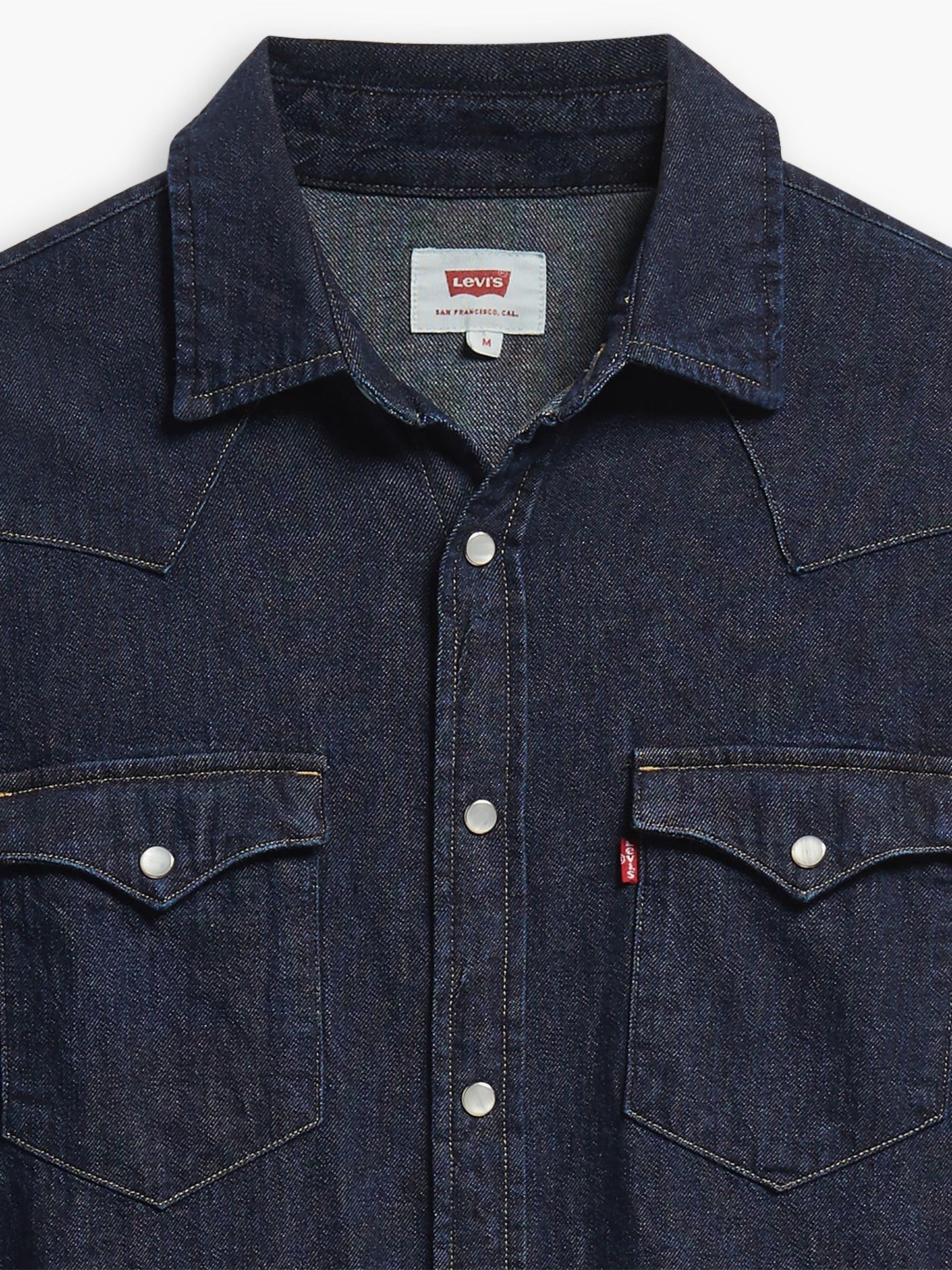 Levi's Men - Classic Western Snap Shirt (Dark Wash Denim) 857450002
