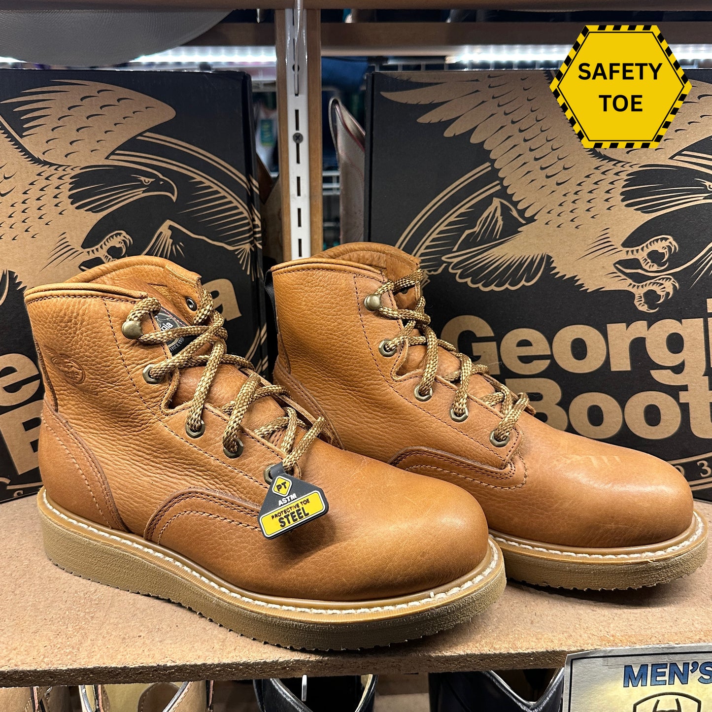 Georgia Men - Wedge 6in (STEEL TOE) G6342