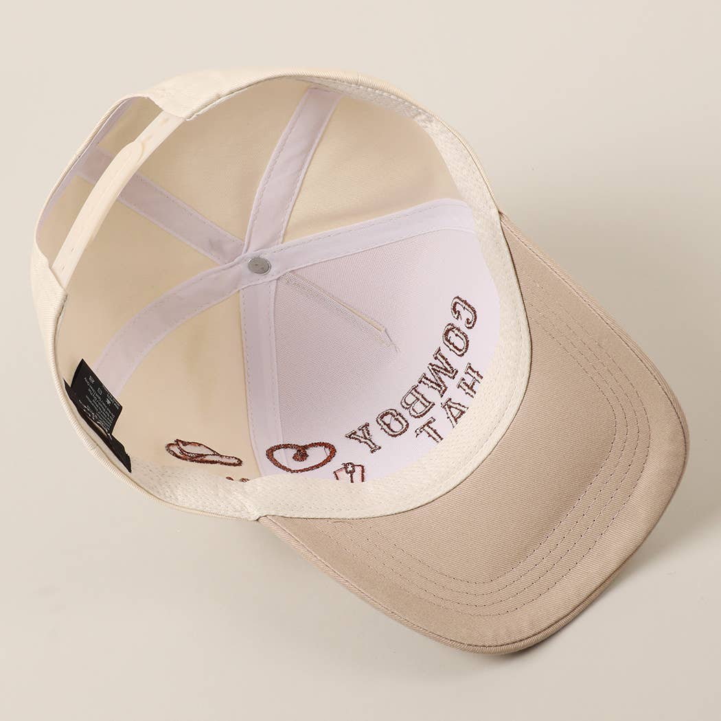 Cowboy Hat Cap (Beige)
