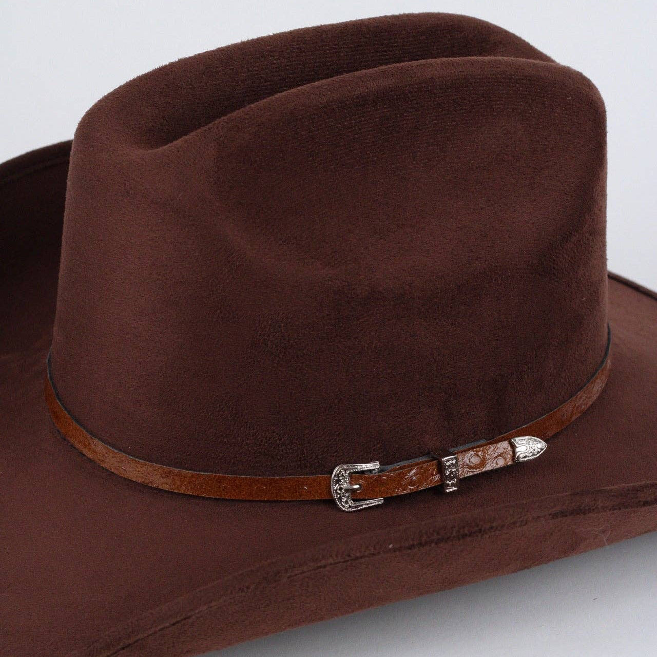Ostrich Print Hat Band (Cafe)