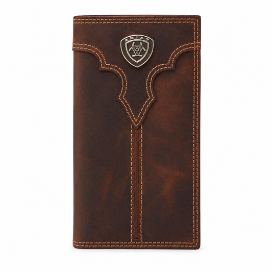 Ariat - Rodeo Wallet (Center Bump Shield Brown) A3550002