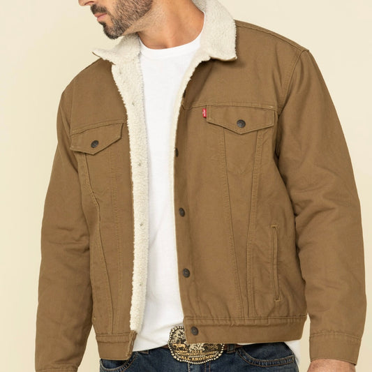 Levi's Men - Sherpa Lined Jacket (Tan) 1636501122