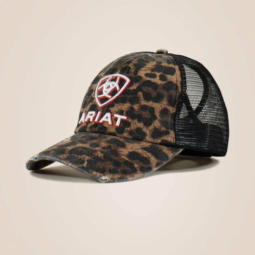 Ariat - Ladies Ponyflo Cap (Leopard ) A300031001