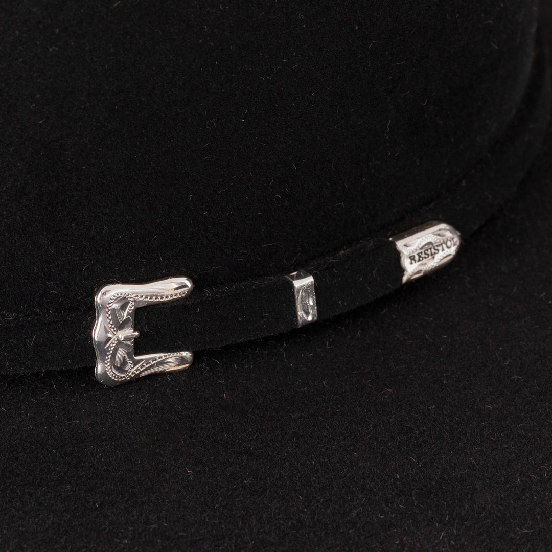 Resistol - 20X Black & Gold OPEN CROWN (Black) RFBKGD-165077