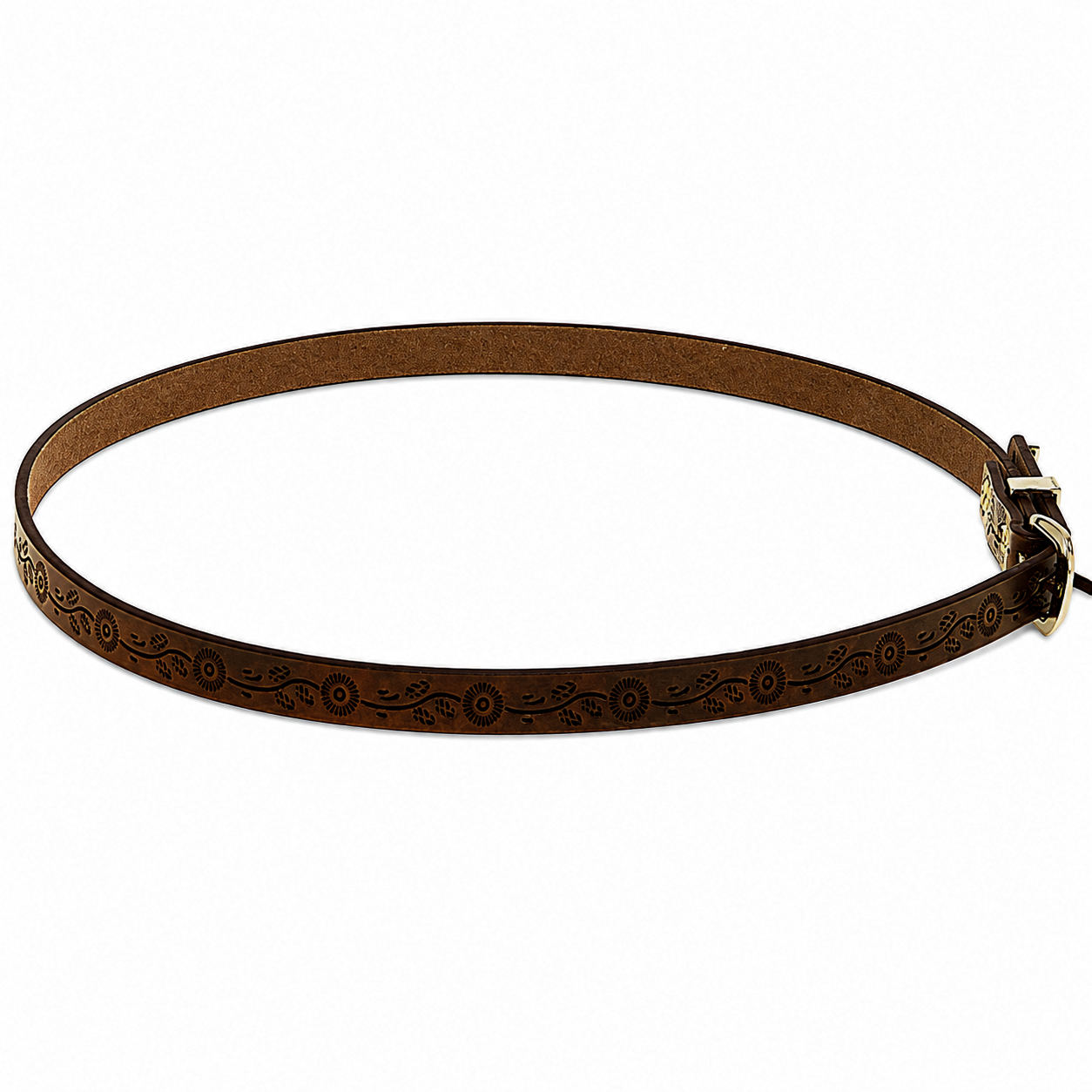Embossed Western Hat Band (Floral)
