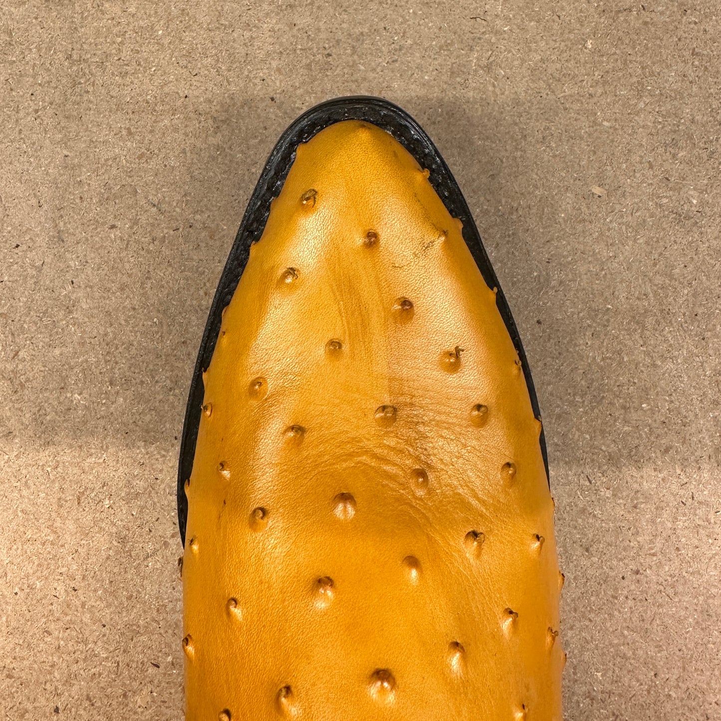 La Bufa Men - Imitation Ostrich Boot (Mantequilla)