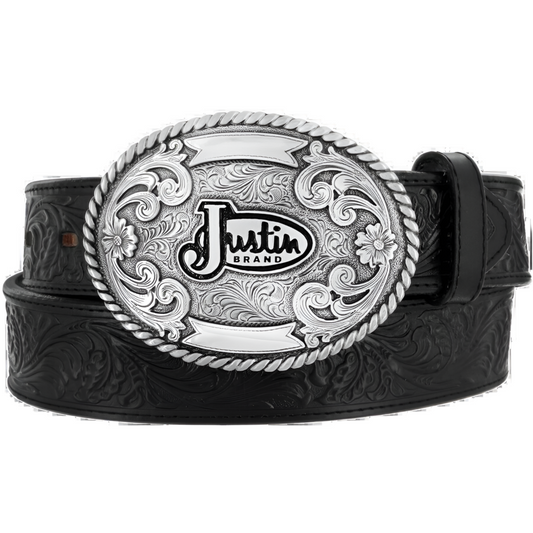 Justin Men - Western Trophy Belt (Black) 242BK