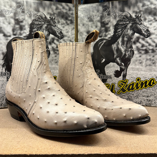 La Bufa Men - Imitation Ostrich Botin (Hueso)
