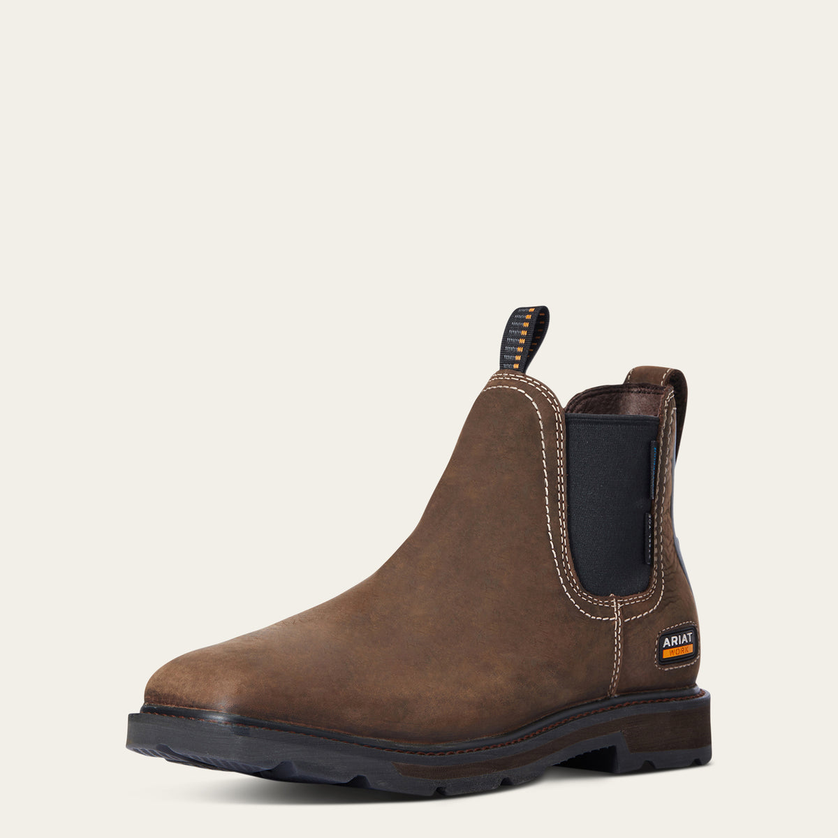 Ariat Men - ST Groundbreaker Chelsea H2O Wide Square Toe (Dark Brown) 10034148