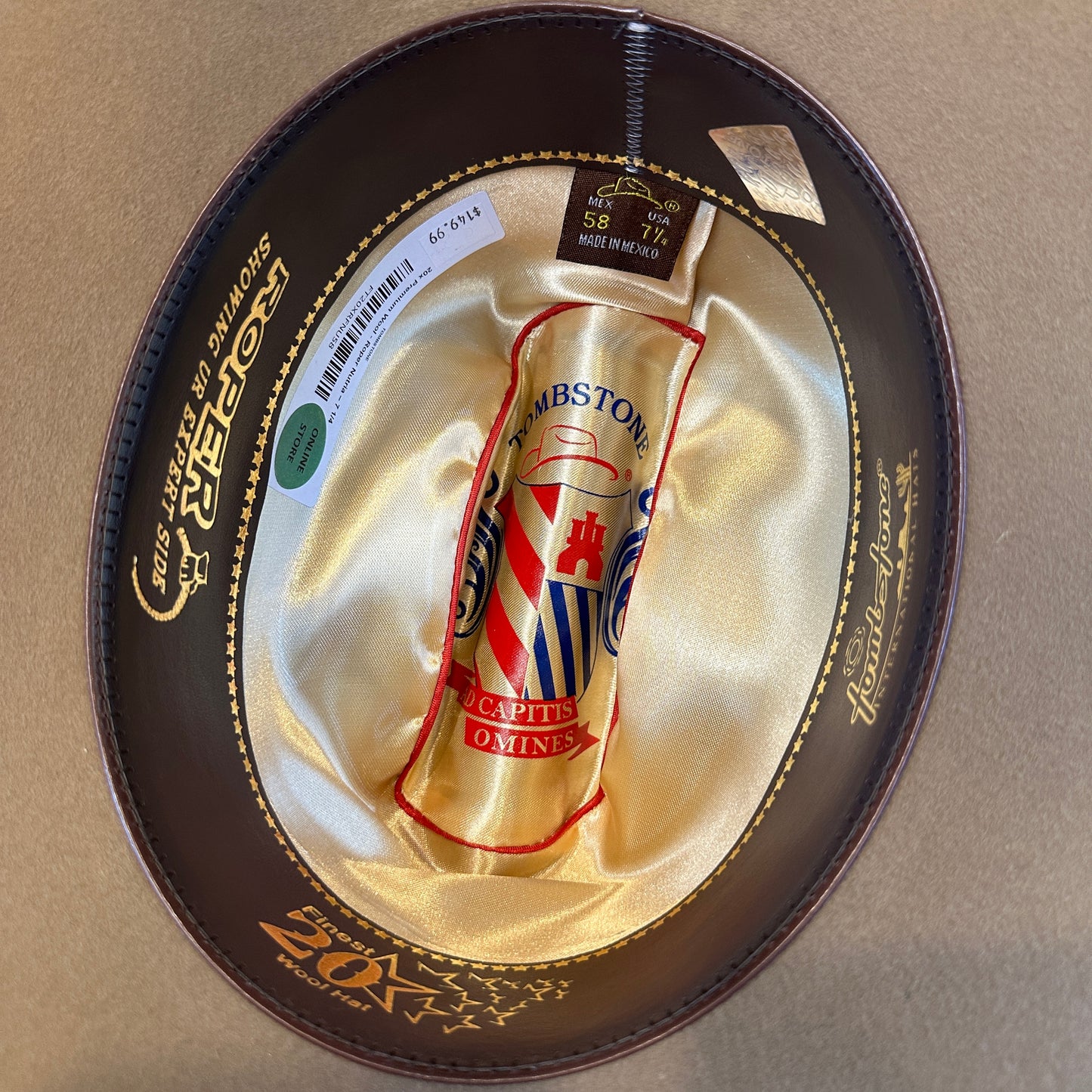 Tombstone - 20x Roper (Nutria) Premium Wool