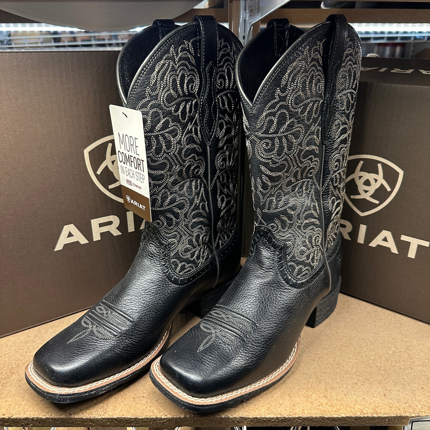 Ariat Women - Round Up Remuda (Black Deertan) 10034024