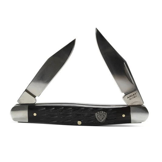 Ariat -  Two Blade Knife (Black Polymer) A710010701-L