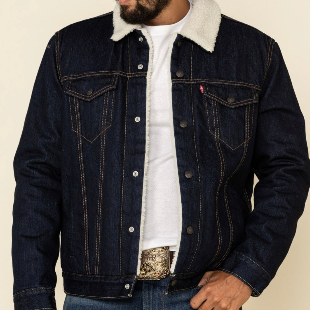 Levi's Men - Sherpa Lined Jacket (Dark Blue) 163650075