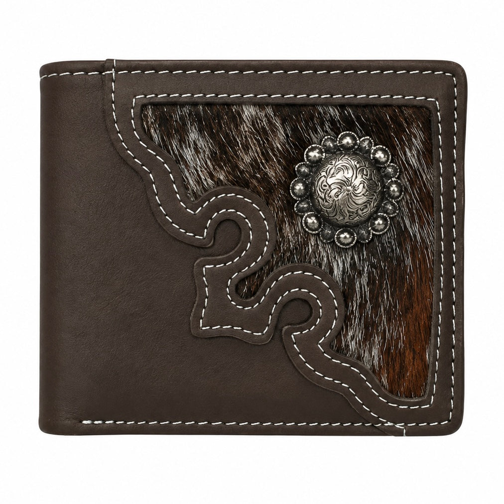 Montana West - Bi-Fold Wallet (Genuine Hair-On Leather) MWS-W025CF