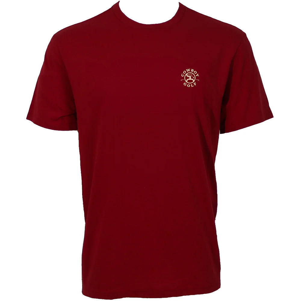 Hooey Men - T-Shirt Buckin Round (Red) GT2602RD