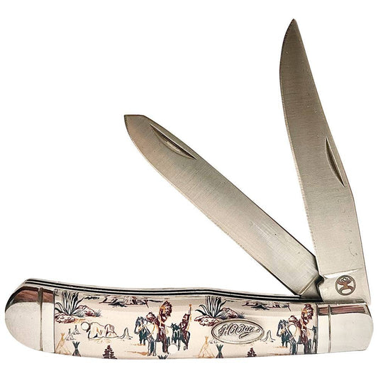 Hooey -  Large Trapper Knife (Chief Cream) HK136