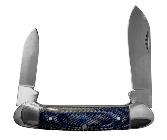 Hooey -  Canoe Knife (Blue Denim Micarta) HK800