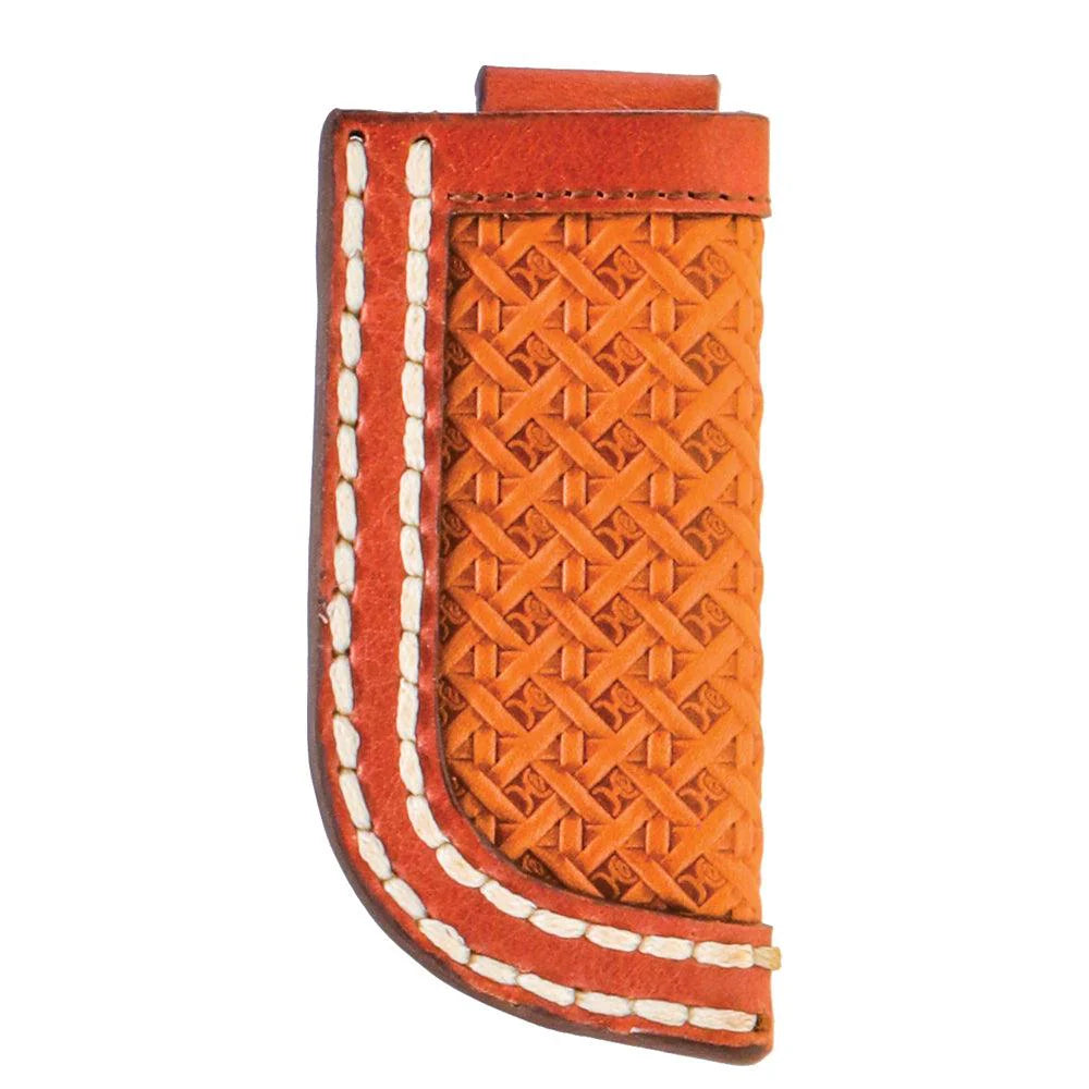 Hooey -  Knife Sheath (Hands Up Tan/Brown Basket Weave) HKS001-TNBR