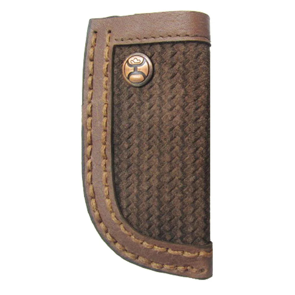 Hooey -  Knife Sheath (Classic Roughout Brown Basket Weave) HKS002-BR