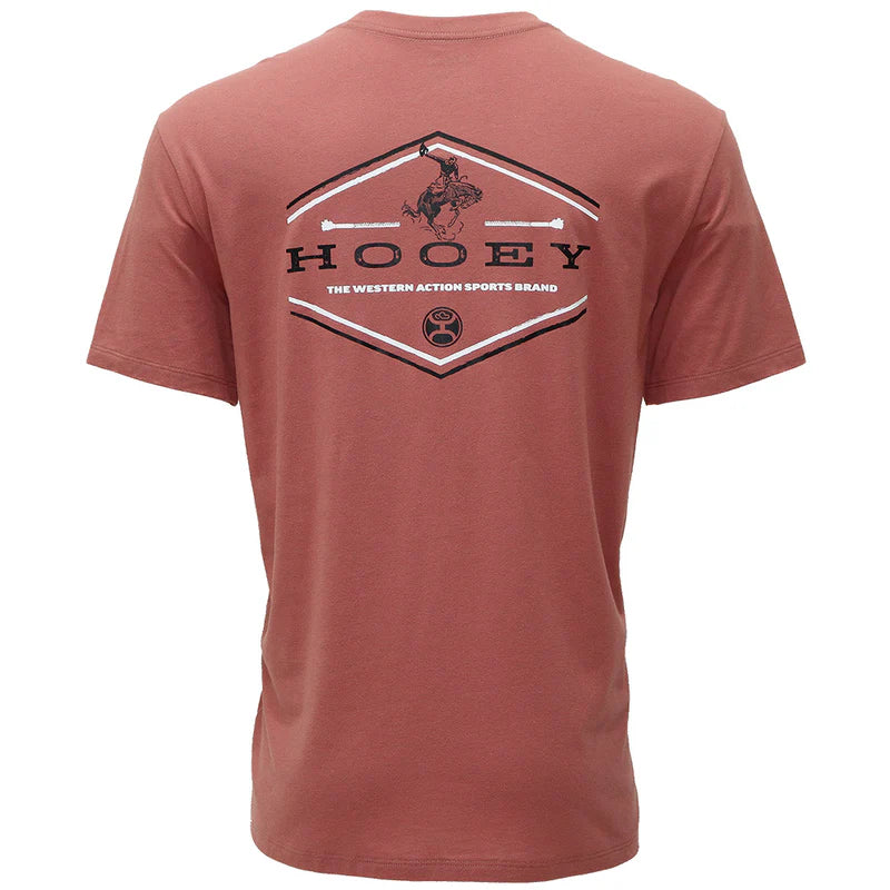 Hooey Men - T-Shirt Hooey Mountains (Light Mahogany) HT1655DKPK
