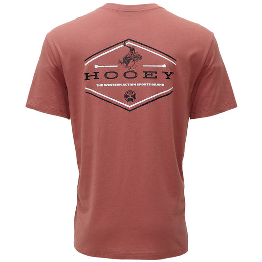 Hooey Men - T-Shirt Hooey Mountains (Light Mahogany) HT1655DKPK