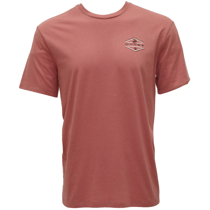 Hooey Men - T-Shirt Hooey Mountains (Light Mahogany) HT1655DKPK