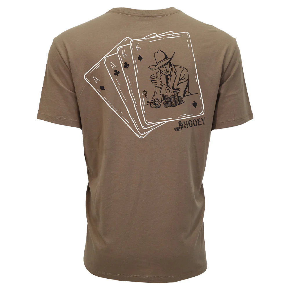 Hooey Men - T-Shirt Gambler (Brown) HT1912BR