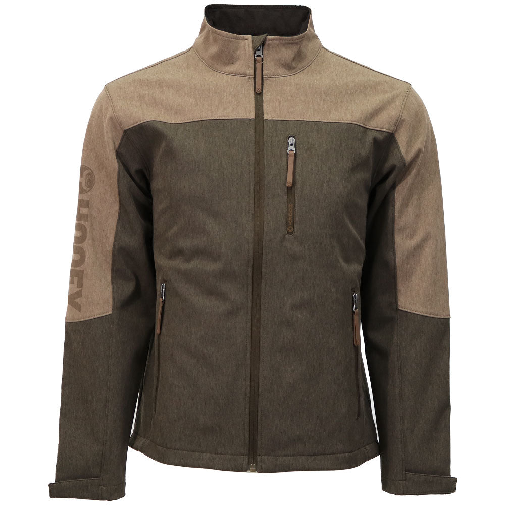 Hoeey Men - Softshell Jackson Jacket (Brown/Tan) HJ169BRTN