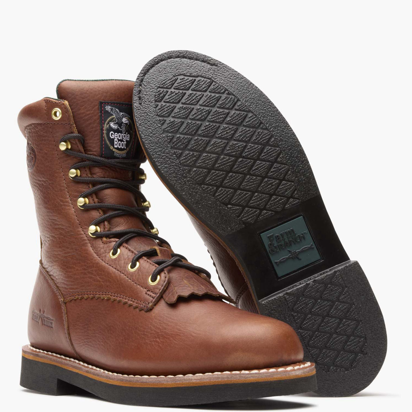 Georgia Men - Farm & Ranch Lacer (Brown) G7014