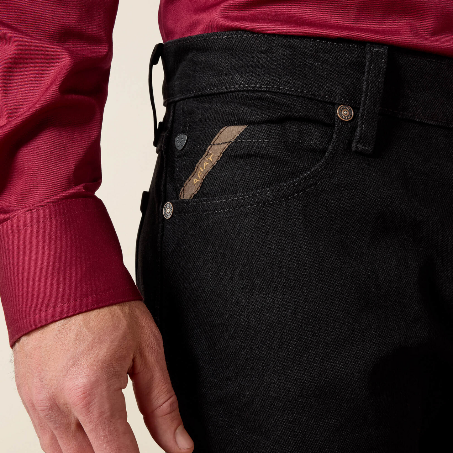 Men Ariat - M7 Slim Fit Jean (Black) 10037890