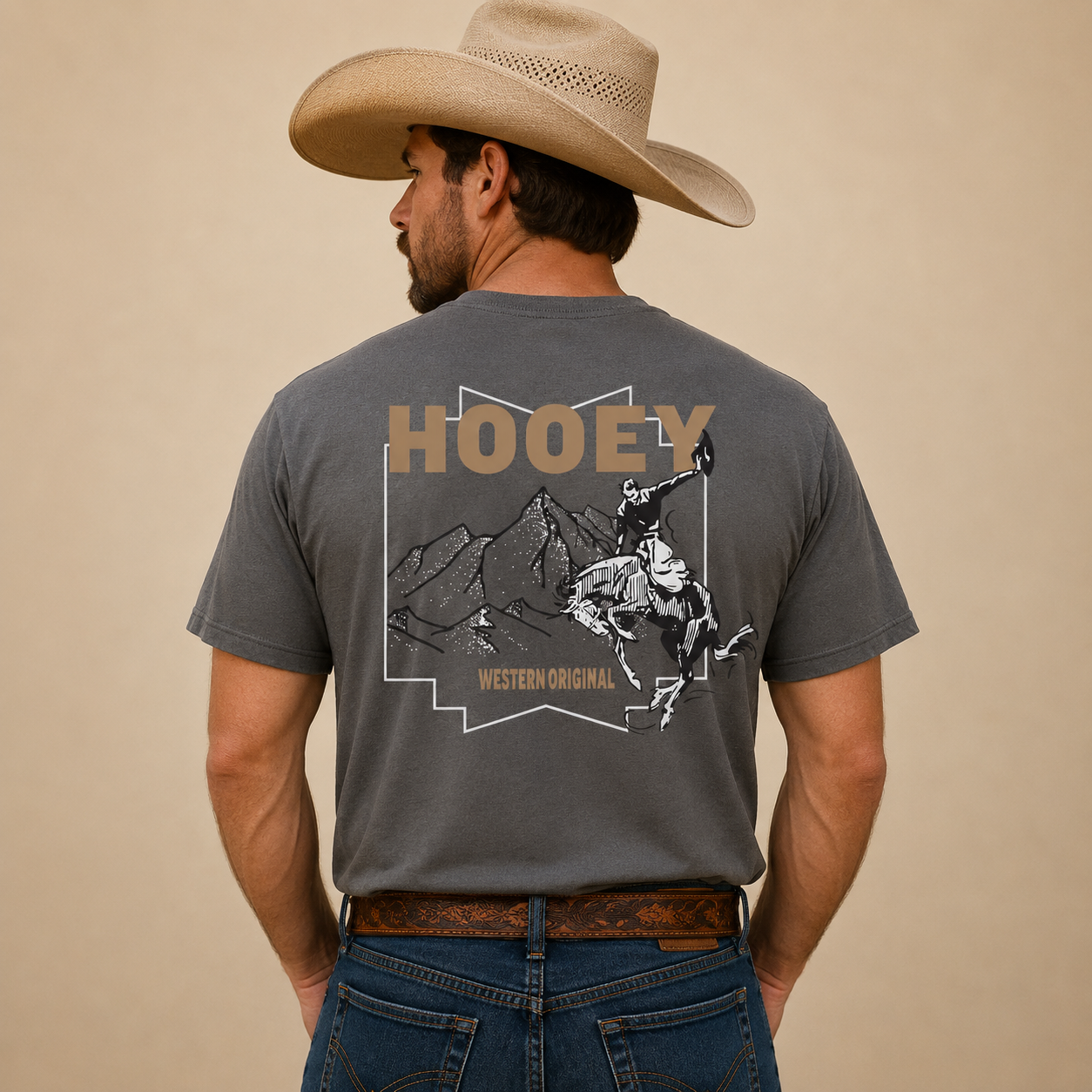 Hooey Men - T-Shirt Briggs (Grey) HT1910GY