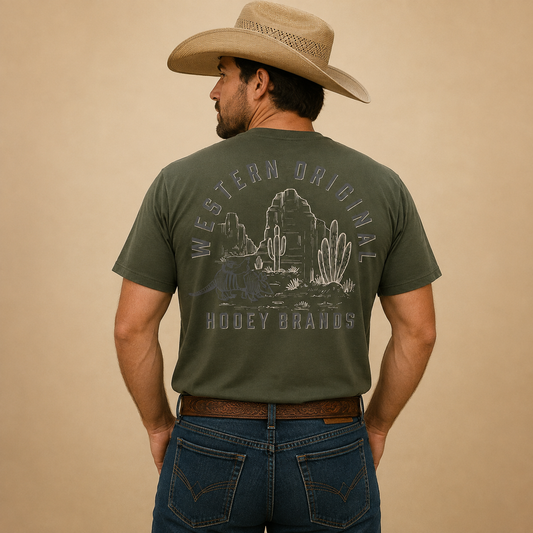 Hooey Men - T-Shirt Desert Dillo (Green) HT1889GR