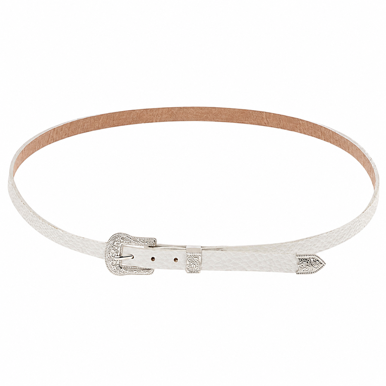 Classic Western Hat Band (White)