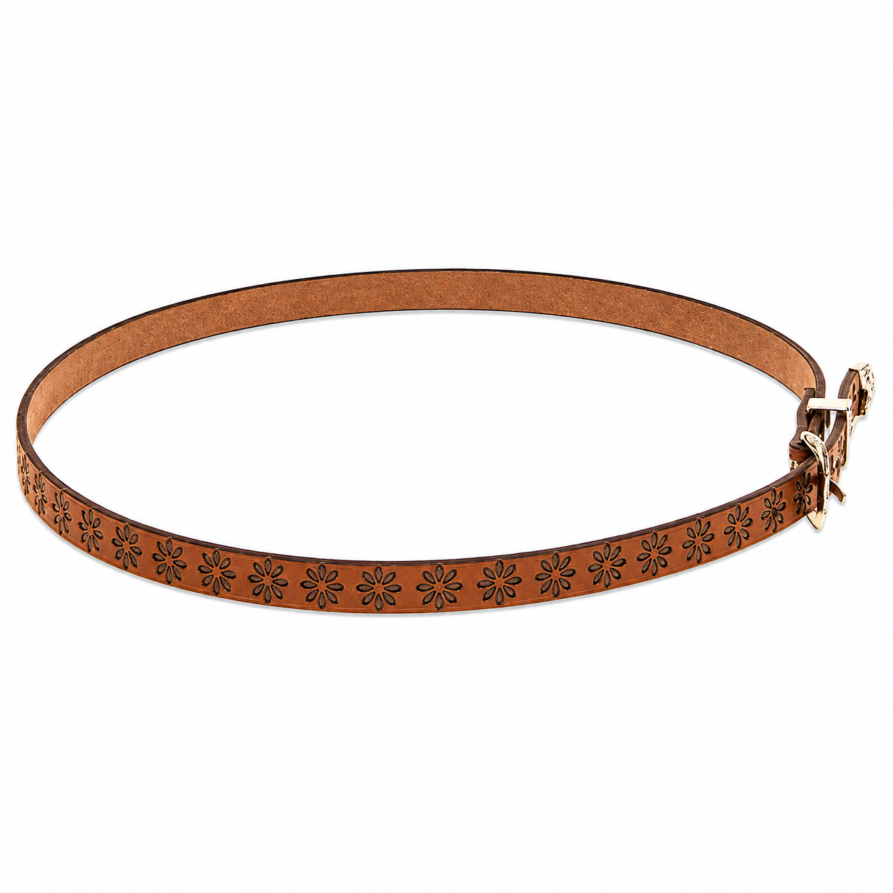 Embossed Western Hat Band (Daisy)