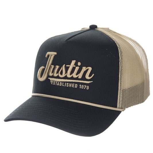 Justin - Classic Trucker Cap (Black) JUS13692-Black